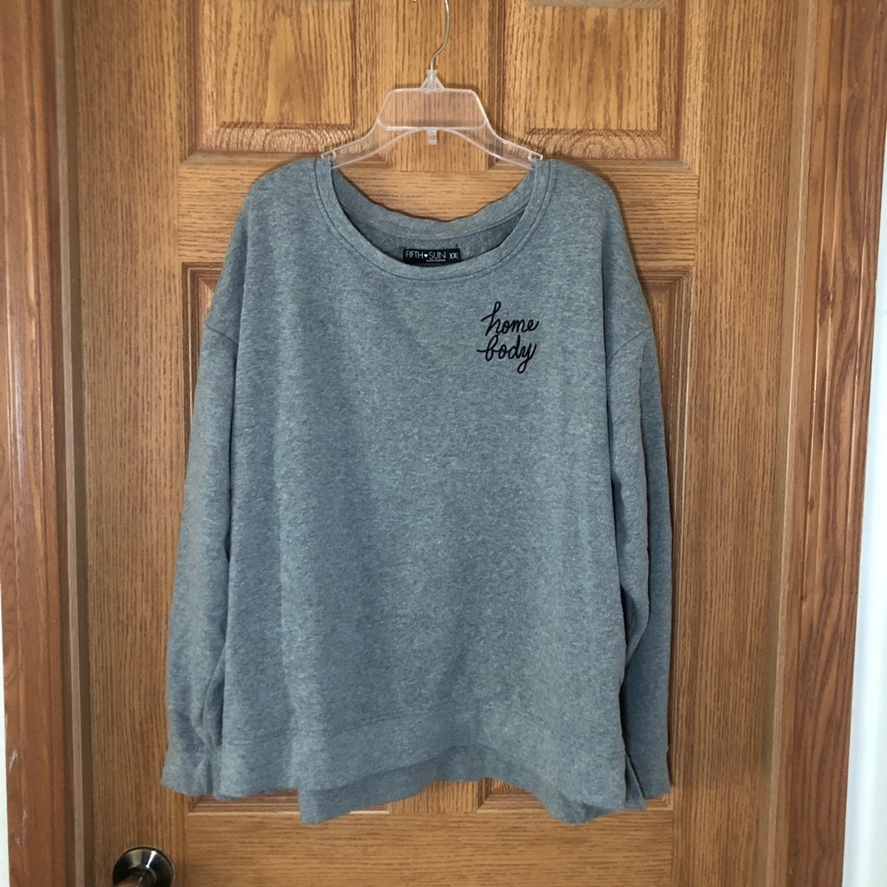 Fifth Sun Sweatshirt Home Body Print Womens Size XXL